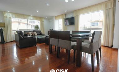 Alquiler Depa Amoblado en Higuereta -Surco 3 Hab-2 cocheras, Patio, Ascensor 157 m2