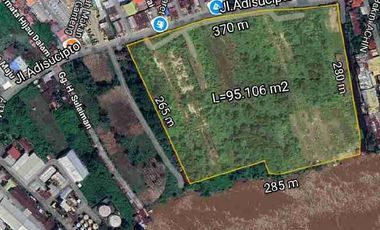 Tanah Tepi Jalan Adisucipto sampai Sungai Kapuas 60x270