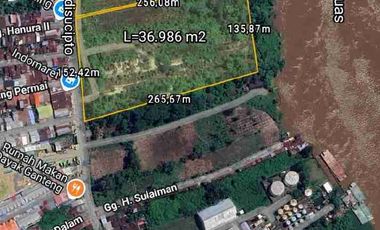 Tanah Tepi Jalan Adisucipto sampai Sungai Kapuas 60x270