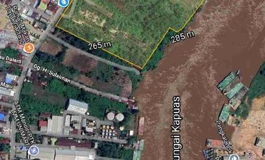 Tanah Tepi Jalan Adisucipto sampai Sungai Kapuas 60x270
