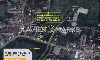 Ex Workshop in Cileungsi jonggol bogor, Kecamatan mekarsari, Land 5.637m2 Building 285m2