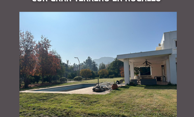 Arriendo casa patronal con piscina y gran terreno en Nogales