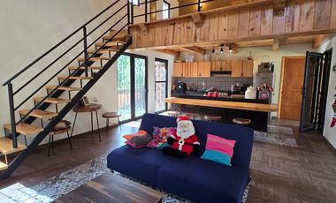 Se vende casa de campo de 1 solo nivel con mezzanine dentro de privada residencial campestre.