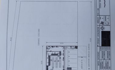 Terreno de 1250m2 en renta salida a Quiroga
