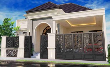 RUMAH MEWAH KLASIK SEMI FURNISHED MODERN - KUALITAS PREMIUM DEKAT JOGJABAY