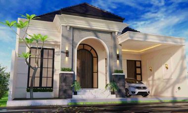 RUMAH MEWAH KLASIK SEMI FURNISHED MODERN - KUALITAS PREMIUM DEKAT JOGJABAY