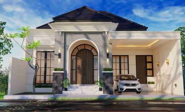 RUMAH MEWAH KLASIK SEMI FURNISHED MODERN - KUALITAS PREMIUM DEKAT JOGJABAY