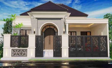 RUMAH MEWAH KLASIK SEMI FURNISHED MODERN - KUALITAS PREMIUM DEKAT JOGJABAY
