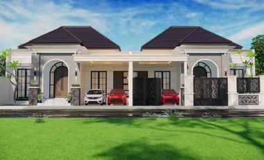 RUMAH MEWAH KLASIK SEMI FURNISHED MODERN - KUALITAS PREMIUM DEKAT JOGJABAY