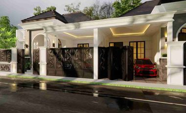 RUMAH MEWAH KLASIK SEMI FURNISHED MODERN - KUALITAS PREMIUM DEKAT JOGJABAY
