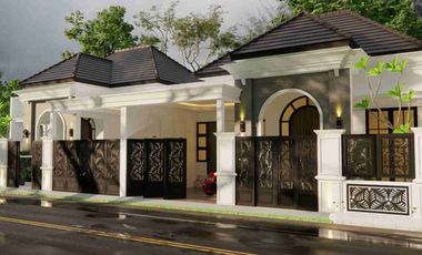 RUMAH MEWAH KLASIK SEMI FURNISHED MODERN - KUALITAS PREMIUM DEKAT JOGJABAY
