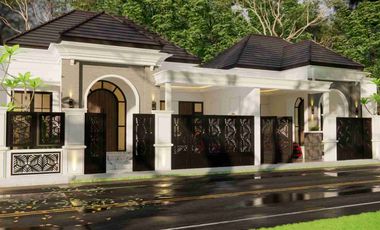 RUMAH MEWAH KLASIK SEMI FURNISHED MODERN - KUALITAS PREMIUM DEKAT JOGJABAY
