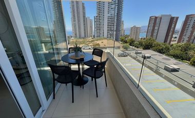 Costa Montemar, vista, 2 dormitorios, terraza, estacionamiento