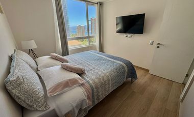 Costa Montemar, vista, 2 dormitorios, terraza, estacionamiento