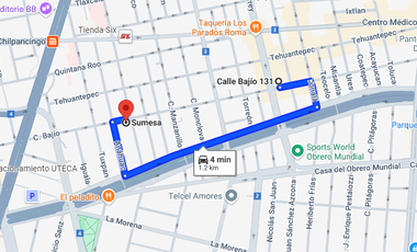 Departamento en Venta Roma Sur Cuauhtémoc CDMX