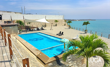 Casa amoblada en Renta, Urbanización privada frente al mar, vía Jaramijó, Manta, Ecuador