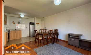 ARRIENDO DEPARTAMENTO AMOBLADO 2 DORMITORIOS CONDOMINIO PARQUE DEL VALLE