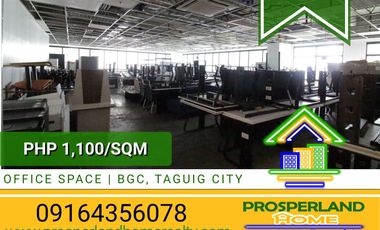 OFFICE SPACE FOR LEASE – BGC, TAGUIG CITY
