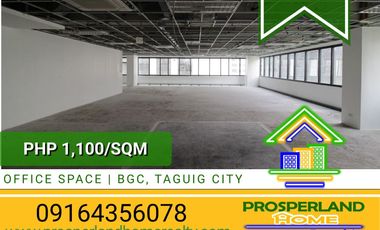 OFFICE SPACE FOR LEASE – BGC, TAGUIG CITY