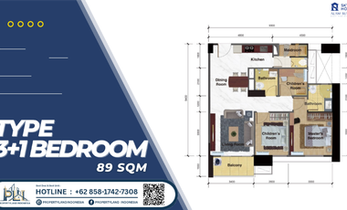 3+1BR Sky House Alam Sutera