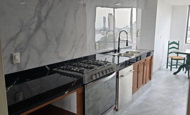 Departamento Renta Condesa, reestrene, vista Panorámica, 2 recamaras mas estudio abierto