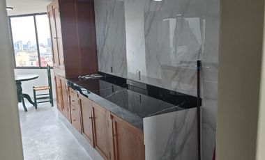Departamento Renta Condesa, reestrene, vista Panorámica, 2 recamaras mas estudio abierto