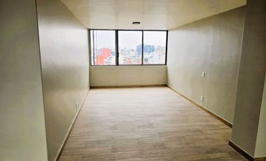 Departamento Renta Condesa, reestrene, vista Panorámica, 2 recamaras mas estudio abierto