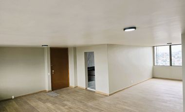 Departamento Renta Condesa, reestrene, vista Panorámica, 2 recamaras mas estudio abierto