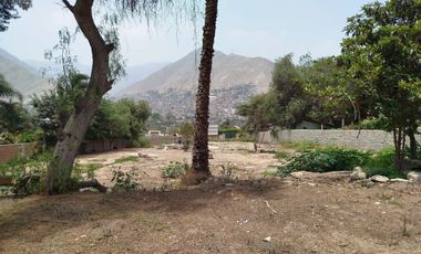 VENTA DE TERRENO EN CHOSICA