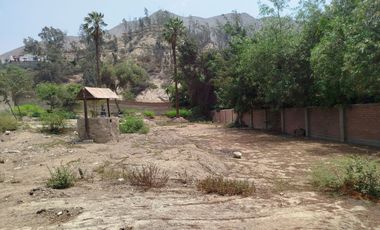 VENTA DE TERRENO EN CHOSICA