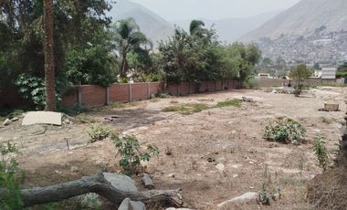 VENTA DE TERRENO EN CHOSICA
