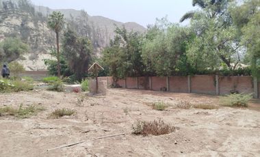 VENTA DE TERRENO EN CHOSICA