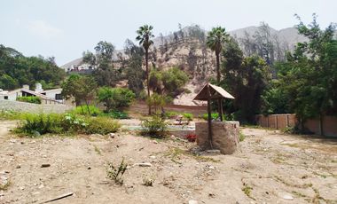 VENTA DE TERRENO EN CHOSICA