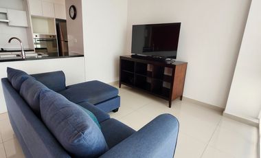 Se vende Departamento de 2 habitaciones frente al mar a una calle del Mall del Pacifico en Manta
