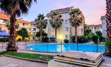 Departamento  pasos del Metro Lo Cruzat en Quilicura, Condominio San Ignacio. Oferta!Sin Comisión