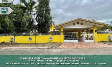 6 Bedrooms Bungalow House For Sale/Rent  Located in a secured subdivision in Barangay Cutcut,Angeles City,Pampanga