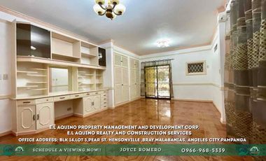 6 Bedrooms Bungalow House For Sale/Rent  Located in a secured subdivision in Barangay Cutcut,Angeles City,Pampanga