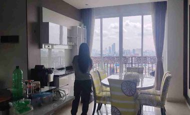 Apartemen lucky tower Residence pancoran Jakarta Barat gandeng furnish 4 kamar luas  lepas cepat harga nego