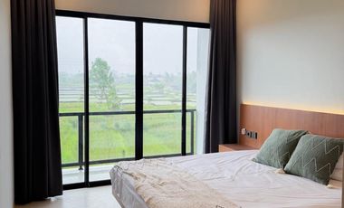 Langka!!! Sale VILLA Rice Field view,  Satu - satunya tanah di daerah ini yang zona kuning dengan view sawah dan gunung abadi sawahnya green zone LSD