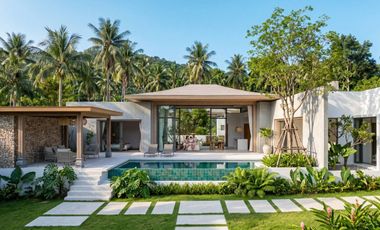 70% Done 4BR Brand New Pool Villa in Maenam, Koh Samui