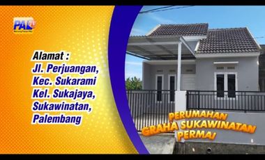 RUMAH MINIMALIS DI GRAHA SUKAWINATAN PERMAI DI PUSAT KOTA PALEMBANG