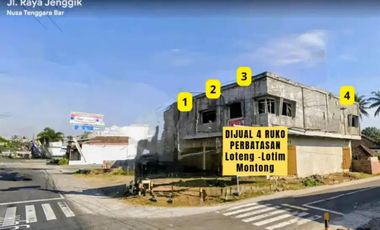 ASET LANGKA! Dijual Ruko 4 Unit SHM Montong Gamang Depan Masjid Asyifa – DIAPIT INDOMARET & ALFAMART