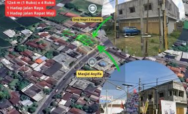 ASET LANGKA! Dijual Ruko 4 Unit SHM Montong Gamang Depan Masjid Asyifa – DIAPIT INDOMARET & ALFAMART