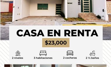 CASA EN RENTA FRACCIONAMIENTO LA MORALEJA, PACHUCA DE SOTO