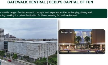 PREMIUM COMMERCIAL LOT FOR SALE - Gatewalk Central - Mandaue City, Cebu, Philippines