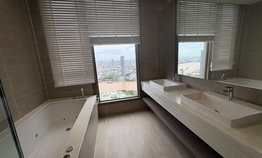 40th Floor • Prime Location • Stunning River View • Luxury Built-ins! For Sale: Rhythm Charoenkrung Pavillion Condominium ! 229.04 sq.m