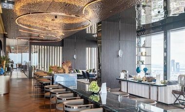 40th Floor • Prime Location • Stunning River View • Luxury Built-ins! For Sale: Rhythm Charoenkrung Pavillion Condominium ! 229.04 sq.m