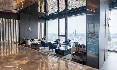 40th Floor • Prime Location • Stunning River View • Luxury Built-ins! For Sale: Rhythm Charoenkrung Pavillion Condominium ! 229.04 sq.m