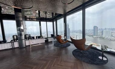 40th Floor • Prime Location • Stunning River View • Luxury Built-ins! For Sale: Rhythm Charoenkrung Pavillion Condominium ! 229.04 sq.m