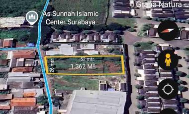 DIJUAL KAVLING TANAH DI KUWUKAN LONTAR SURABAYA BARAT DEKAT INTILAND GRAHA NATURA